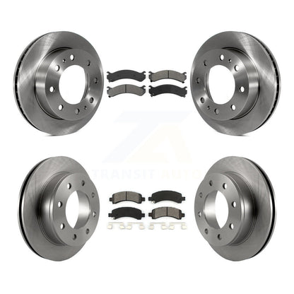 [Avant + Arrière] Kit de Disque et plaquette (semi-métallique) de frein pour Chevrolet Express 2500 GMC Savana K8S-100774