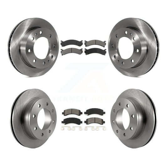 [Avant + Arrière] Kit de Disque et plaquette (semi-métallique) de frein pour Chevrolet Express 2500 GMC Savana K8S-100774