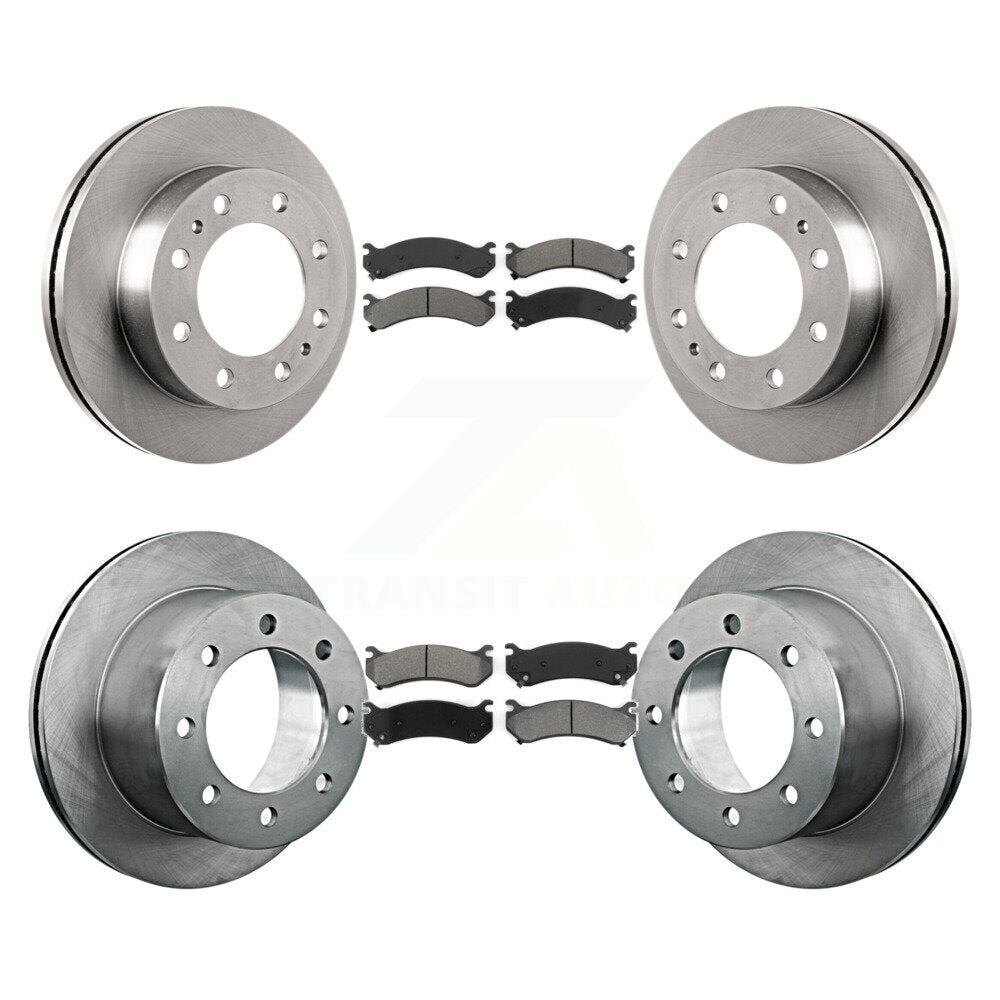 [Avant + Arrière] Kit de Disque et plaquette (semi-métallique) de frein pour 2007 GMC Sierra 3500 Classic avec 12000 Lb GVW K8S-100776