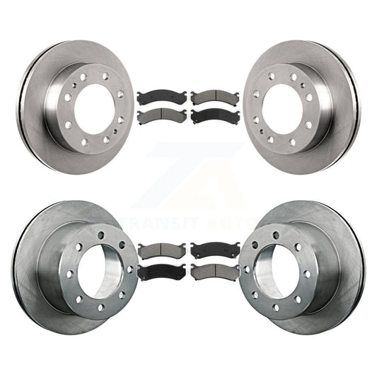[Avant + Arrière] Kit de Disque et plaquette (semi-métallique) de frein pour 2007 GMC Sierra 3500 Classic avec 12000 Lb GVW K8S-100776