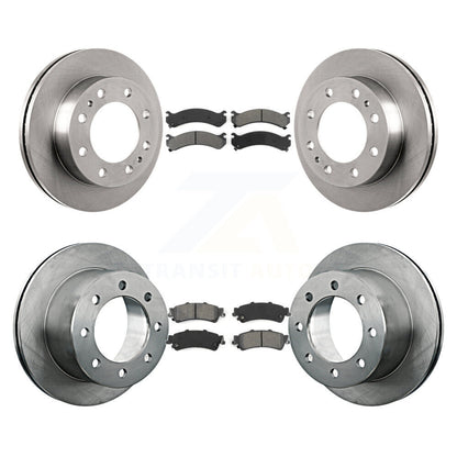 [Avant + Arrière] Kit de Disque et plaquette (semi-métallique) de frein pour 2001 Chevrolet Silverado 3500 GMC Sierra K8S-100777