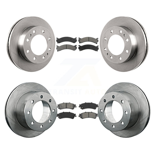 [Avant + Arrière] Kit de Disque et plaquette (semi-métallique) de frein pour 2001 Chevrolet Silverado 3500 GMC Sierra K8S-100777
