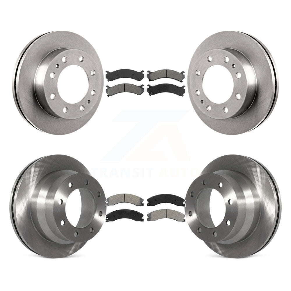 [Avant + Arrière] Kit de Disque et plaquette (semi-métallique) de frein pour Chevrolet Express 4500 GMC Savana K8S-100778