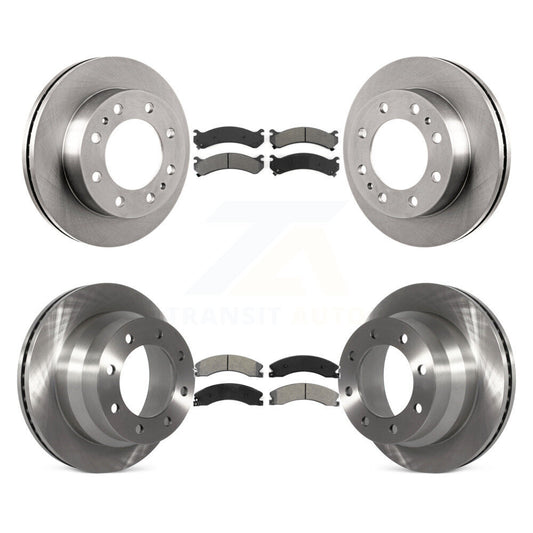 [Avant + Arrière] Kit de Disque et plaquette (semi-métallique) de frein pour Chevrolet Express 4500 GMC Savana K8S-100778