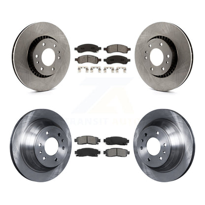 [Avant + Arrière] Kit de Disque et plaquette (semi-métallique) de frein pour Chevrolet Trailblazer GMC Envoy EXT XL Buick Rainier Saab 9-7x Isuzu Ascender K8S-100780