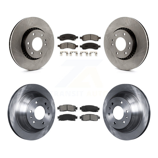 [Avant + Arrière] Kit de Disque et plaquette (semi-métallique) de frein pour Chevrolet Trailblazer GMC Envoy EXT XL Buick Rainier Saab 9-7x Isuzu Ascender K8S-100780