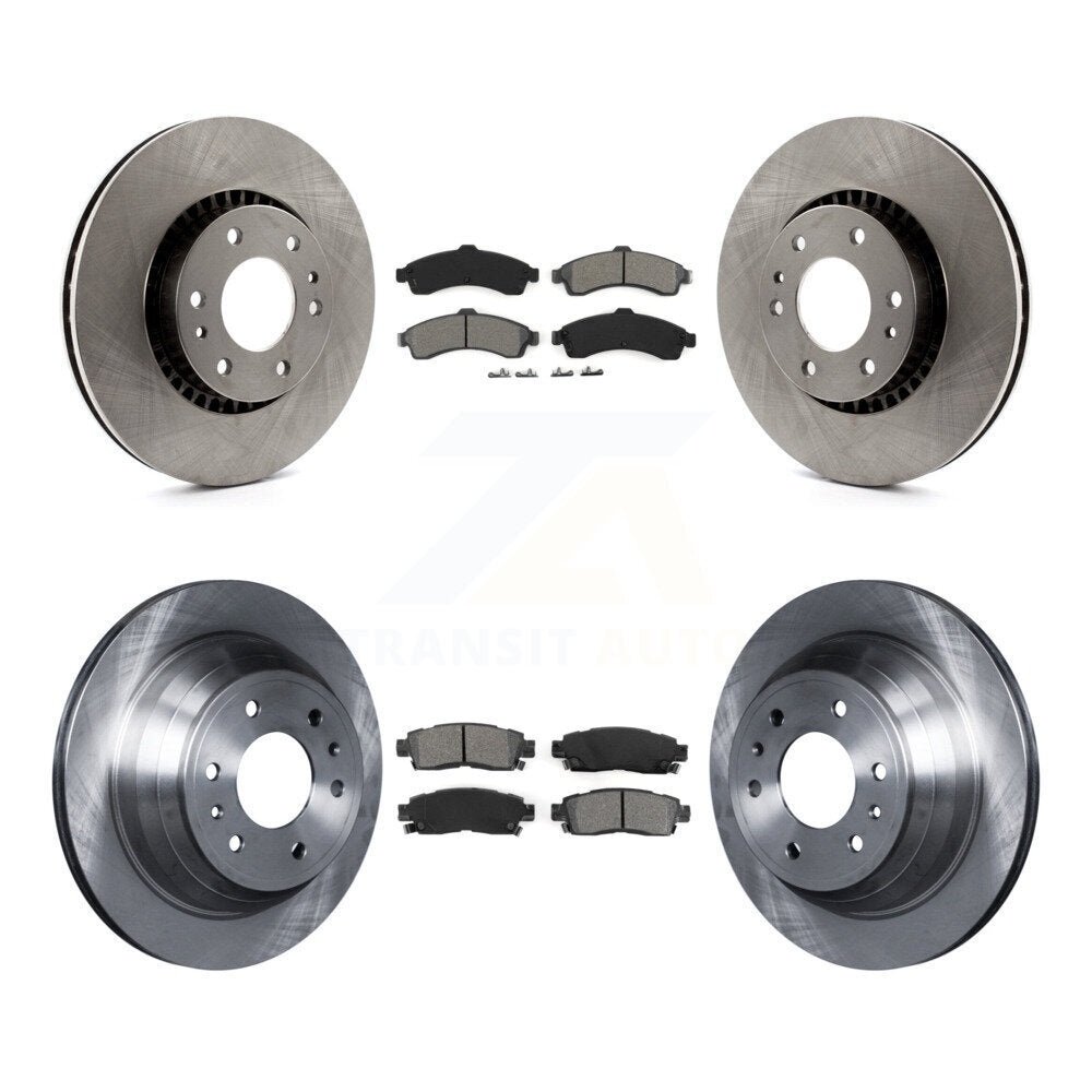 [Avant + Arrière] Kit de Disque et plaquette (semi-métallique) de frein pour Chevrolet Trailblazer GMC EXT Envoy XL Buick Rainier XUV SSR Isuzu Ascender Saab 9-7x K8S-100781
