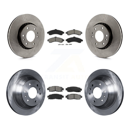 [Avant + Arrière] Kit de Disque et plaquette (semi-métallique) de frein pour Chevrolet Trailblazer GMC EXT Envoy XL Buick Rainier XUV SSR Isuzu Ascender Saab 9-7x K8S-100781