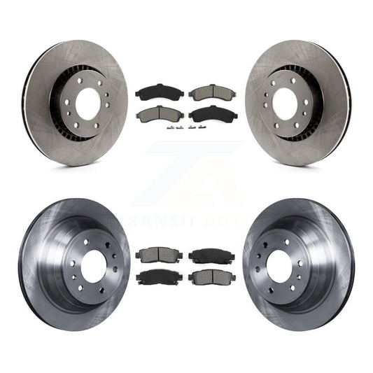 [Avant + Arrière] Kit de Disque et plaquette (semi-métallique) de frein pour Chevrolet Trailblazer GMC EXT Envoy XL Buick Rainier XUV SSR Isuzu Ascender Saab 9-7x K8S-100781