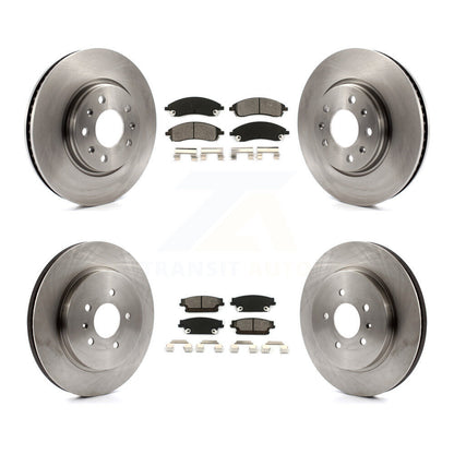 [Avant + Arrière] Kit de Disque et plaquette (semi-métallique) de frein pour 2006-2007 Cadillac CTS Base avec Sport Suspension K8S-100782