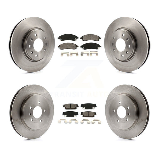 [Avant + Arrière] Kit de Disque et plaquette (semi-métallique) de frein pour 2006-2007 Cadillac CTS Base avec Sport Suspension K8S-100782