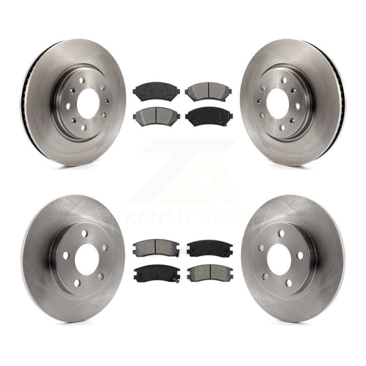 [Avant + Arrière] Kit de Disque et plaquette (semi-métallique) de frein pour 2003-2004 Cadillac Seville avec Solid Rotor K8S-100783