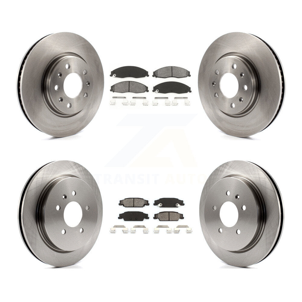 [Avant + Arrière] Kit de Disque et plaquette (semi-métallique) de frein pour Cadillac CTS STS K8S-100785