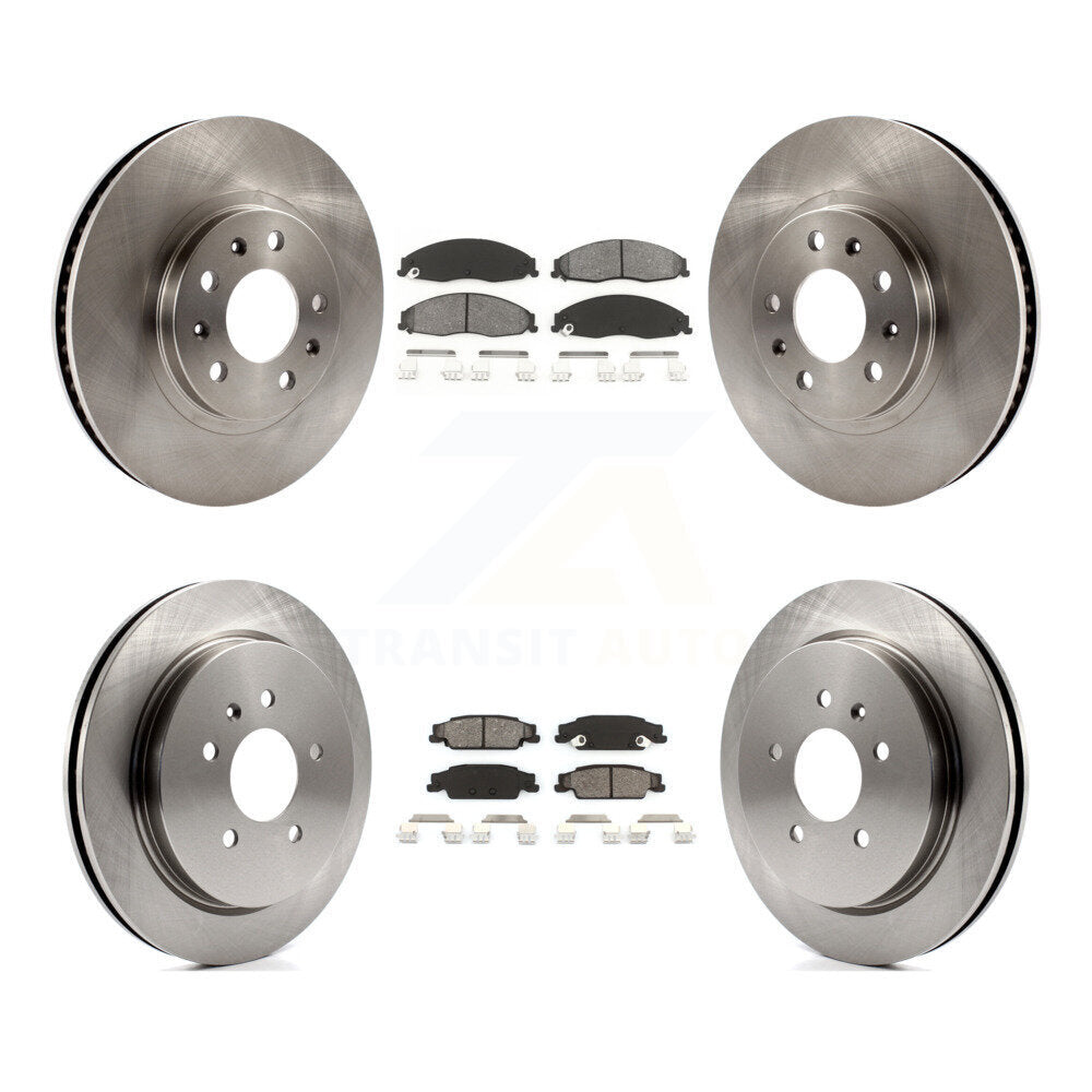 [Avant + Arrière] Kit de Disque et plaquette (semi-métallique) de frein pour Cadillac CTS avec Standard Suspension K8S-100786
