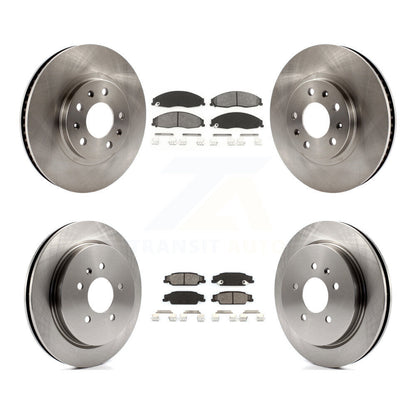 [Avant + Arrière] Kit de Disque et plaquette (semi-métallique) de frein pour Cadillac CTS avec Standard Suspension K8S-100786