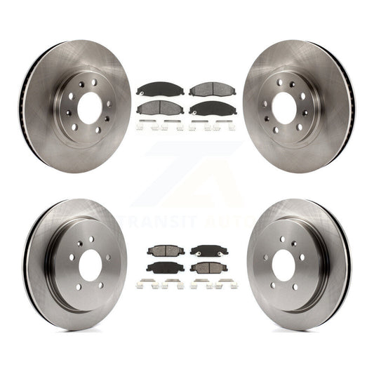 [Avant + Arrière] Kit de Disque et plaquette (semi-métallique) de frein pour Cadillac CTS avec Standard Suspension K8S-100786