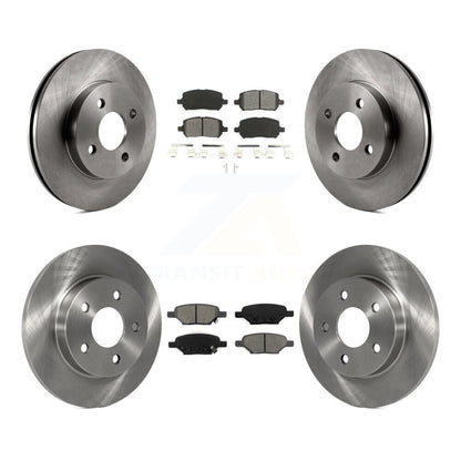 [Avant + Arrière] Kit de Disque et plaquette (semi-métallique) de frein pour Pontiac G5 Pursuit avec Drum Brakes K8S-100787