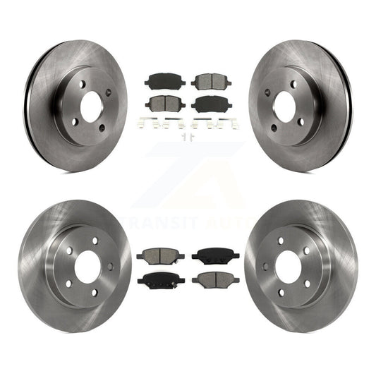 [Avant + Arrière] Kit de Disque et plaquette (semi-métallique) de frein pour Pontiac G5 Pursuit avec Drum Brakes K8S-100787