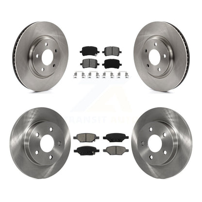 [Avant + Arrière] Kit de Disque et plaquette (semi-métallique) de frein pour Chevrolet Cobalt Saturn Ion HHR Malibu Pontiac G6 Pursuit K8S-100788