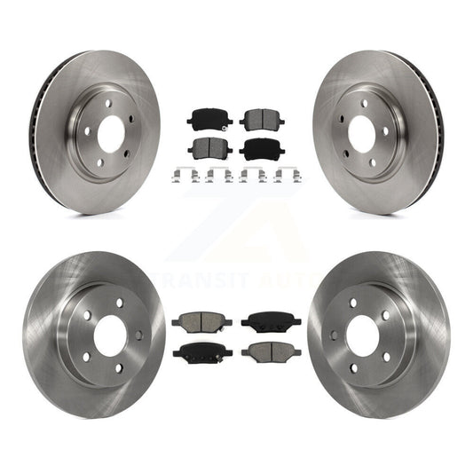 [Avant + Arrière] Kit de Disque et plaquette (semi-métallique) de frein pour Chevrolet Cobalt Saturn Ion HHR Malibu Pontiac G6 Pursuit K8S-100788