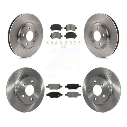 [Avant + Arrière] Kit de Disque et plaquette (semi-métallique) de frein pour Chevrolet Malibu Pontiac G6 Cobalt Saturn Aura G5 K8S-100789