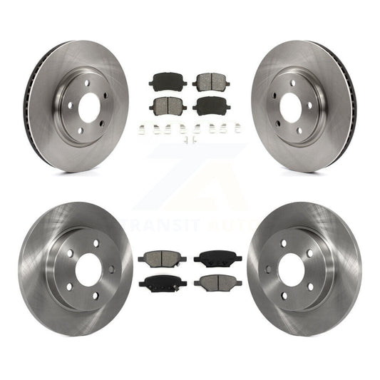 [Avant + Arrière] Kit de Disque et plaquette (semi-métallique) de frein pour Chevrolet Malibu Pontiac G6 Cobalt Saturn Aura G5 K8S-100789