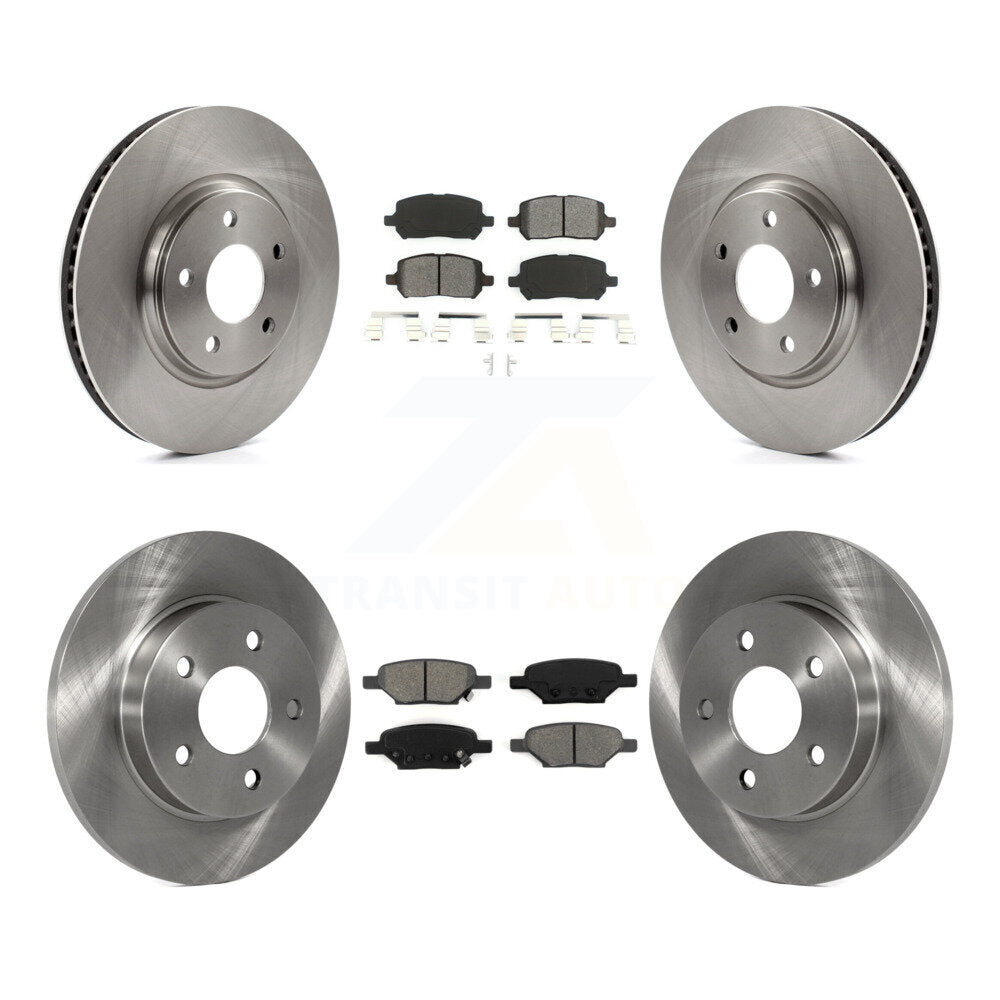 [Avant + Arrière] Kit de Disque et plaquette (semi-métallique) de frein pour 2010 Pontiac G5 avec Brakes K8S-100790