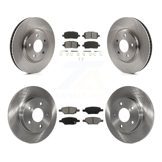 [Avant + Arrière] Kit de Disque et plaquette (semi-métallique) de frein pour 2010 Pontiac G5 avec Brakes K8S-100790