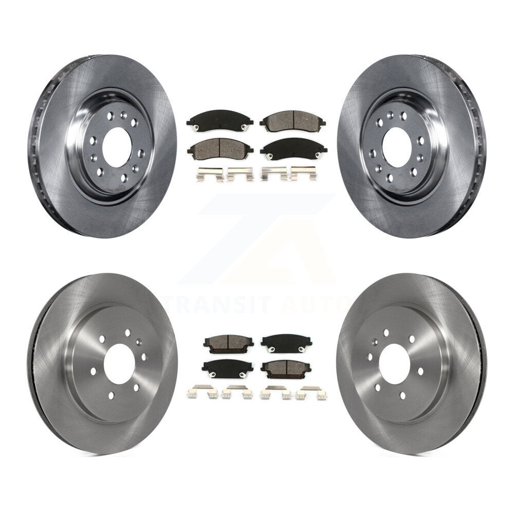 [Avant + Arrière] Kit de Disque et plaquette (semi-métallique) de frein pour Cadillac SRX K8S-100795