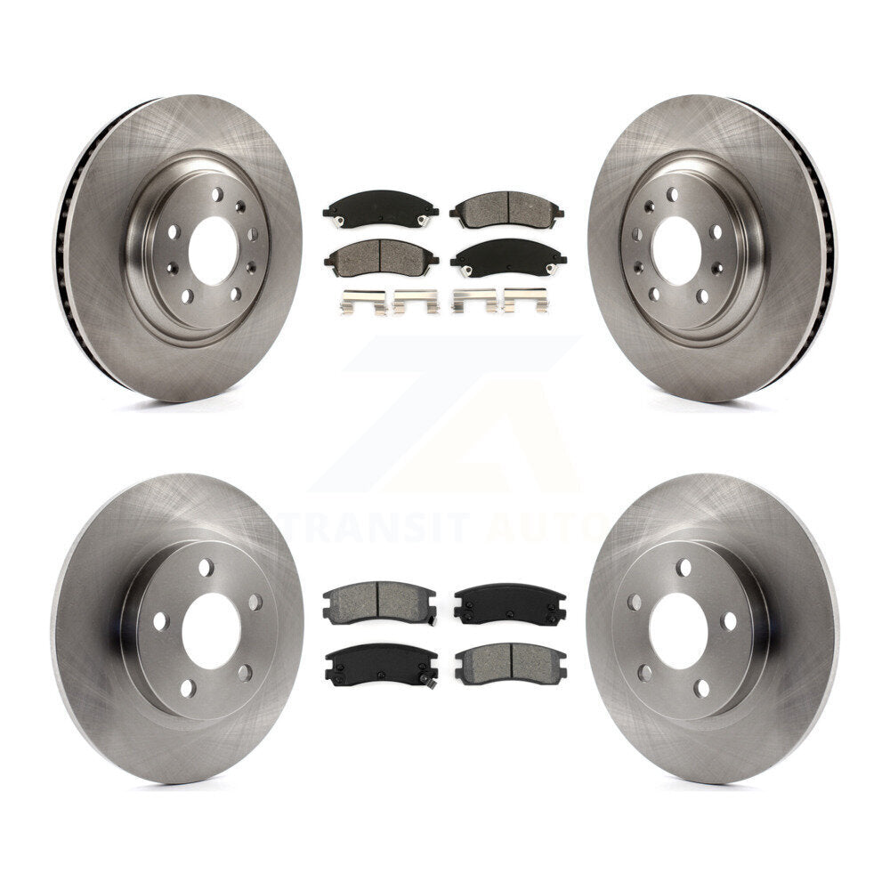 [Avant + Arrière] Kit de Disque et plaquette (semi-métallique) de frein pour 2004 Pontiac Bonneville GXP K8S-100796