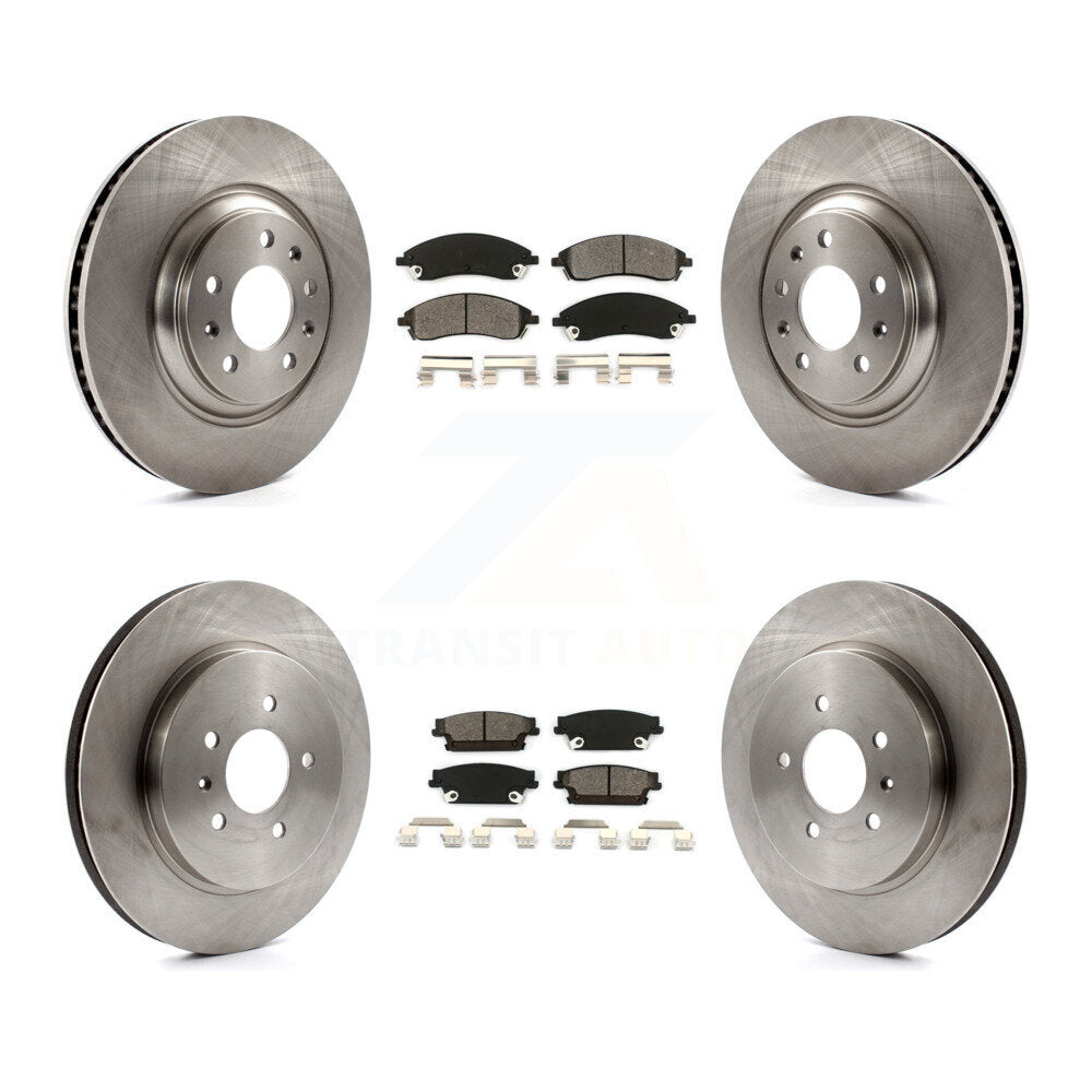[Avant + Arrière] Kit de Disque et plaquette (semi-métallique) de frein pour Cadillac CTS STS K8S-100797