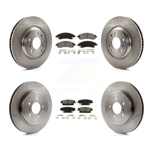 [Avant + Arrière] Kit de Disque et plaquette (semi-métallique) de frein pour Cadillac CTS STS K8S-100797