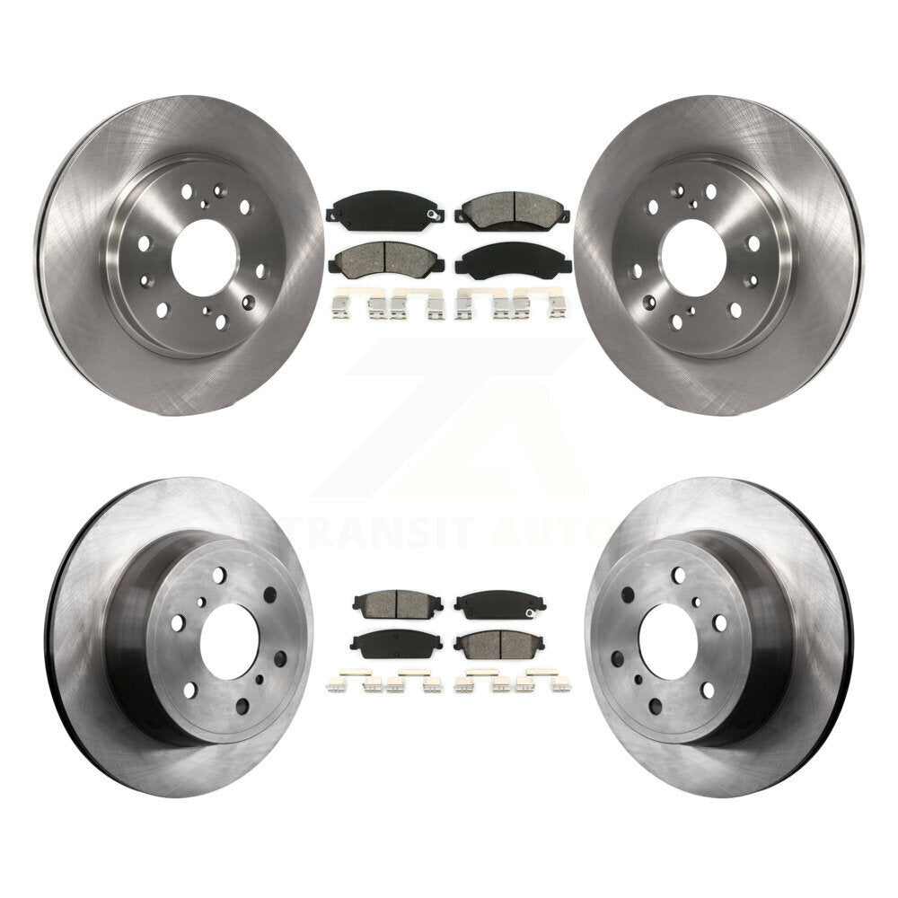 [Avant + Arrière] Kit de Disque et plaquette (semi-métallique) de frein pour 2007 Chevrolet Tahoe GMC Suburban 1500 Yukon Cadillac Avalanche XL Escalade ESV EXT K8S-100798