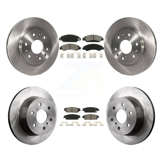 [Avant + Arrière] Kit de Disque et plaquette (semi-métallique) de frein pour 2007 Chevrolet Tahoe GMC Suburban 1500 Yukon Cadillac Avalanche XL Escalade ESV EXT K8S-100798