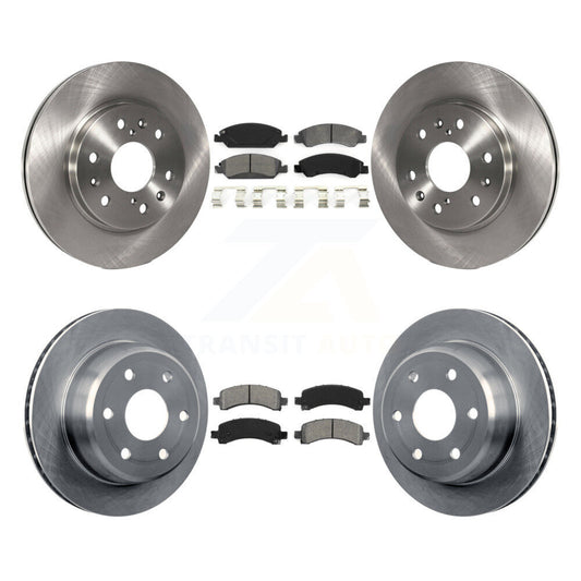 [Avant + Arrière] Kit de Disque et plaquette (semi-métallique) de frein pour 2009-2014 Chevrolet Express 1500 GMC Savana K8S-100801