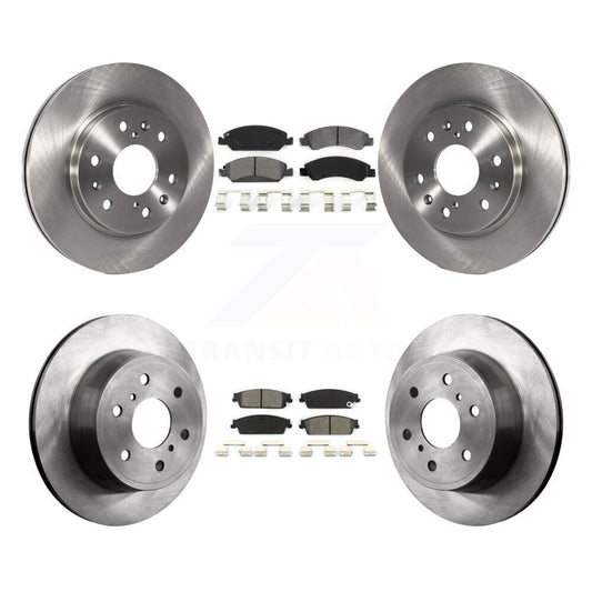 [Avant + Arrière] Kit de Disque et plaquette (semi-métallique) de frein pour Chevrolet Silverado 1500 GMC Sierra Tahoe Suburban Yukon Cadillac XL Avalanche Escalade ESV EXT K8S-100802