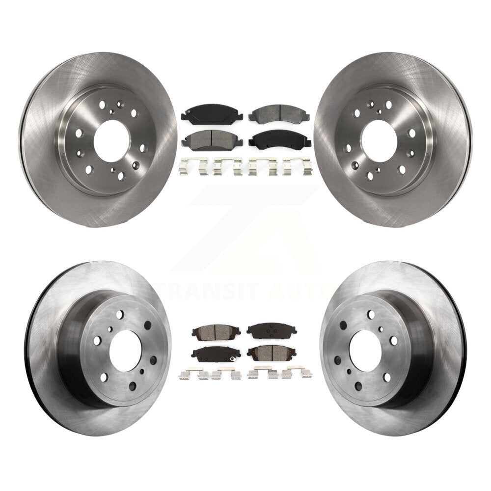 [Avant + Arrière] Kit de Disque et plaquette (semi-métallique) de frein pour Chevrolet Silverado 1500 GMC Sierra Tahoe Suburban Yukon Cadillac XL Escalade ESV K8S-100803