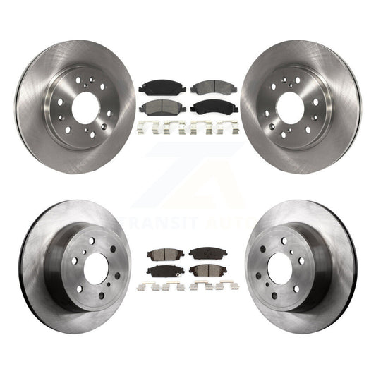 [Avant + Arrière] Kit de Disque et plaquette (semi-métallique) de frein pour Chevrolet Silverado 1500 GMC Sierra Tahoe Suburban Yukon Cadillac XL Escalade ESV K8S-100803