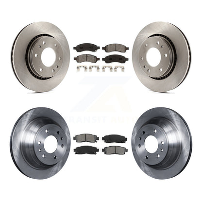 [Avant + Arrière] Kit de Disque et plaquette (semi-métallique) de frein pour Chevrolet Trailblazer GMC Envoy Buick Rainier Isuzu Ascender K8S-100808