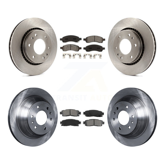 [Avant + Arrière] Kit de Disque et plaquette (semi-métallique) de frein pour Chevrolet Trailblazer GMC Envoy Buick Rainier Isuzu Ascender K8S-100808
