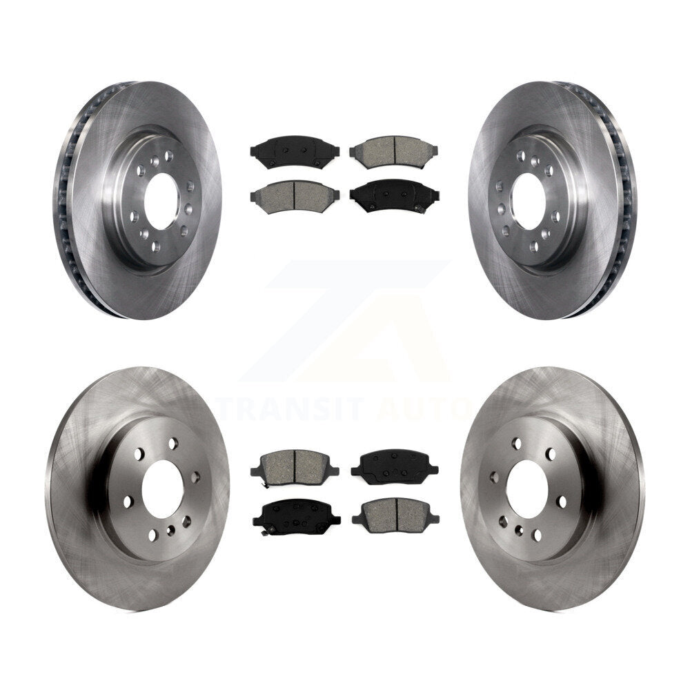 [Avant + Arrière] Kit de Disque et plaquette (semi-métallique) de frein pour Chevrolet Uplander Buick Terraza Pontiac Montana Saturn Relay K8S-100809