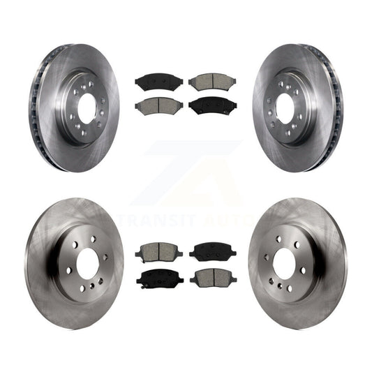 [Avant + Arrière] Kit de Disque et plaquette (semi-métallique) de frein pour Chevrolet Uplander Buick Terraza Pontiac Montana Saturn Relay K8S-100809