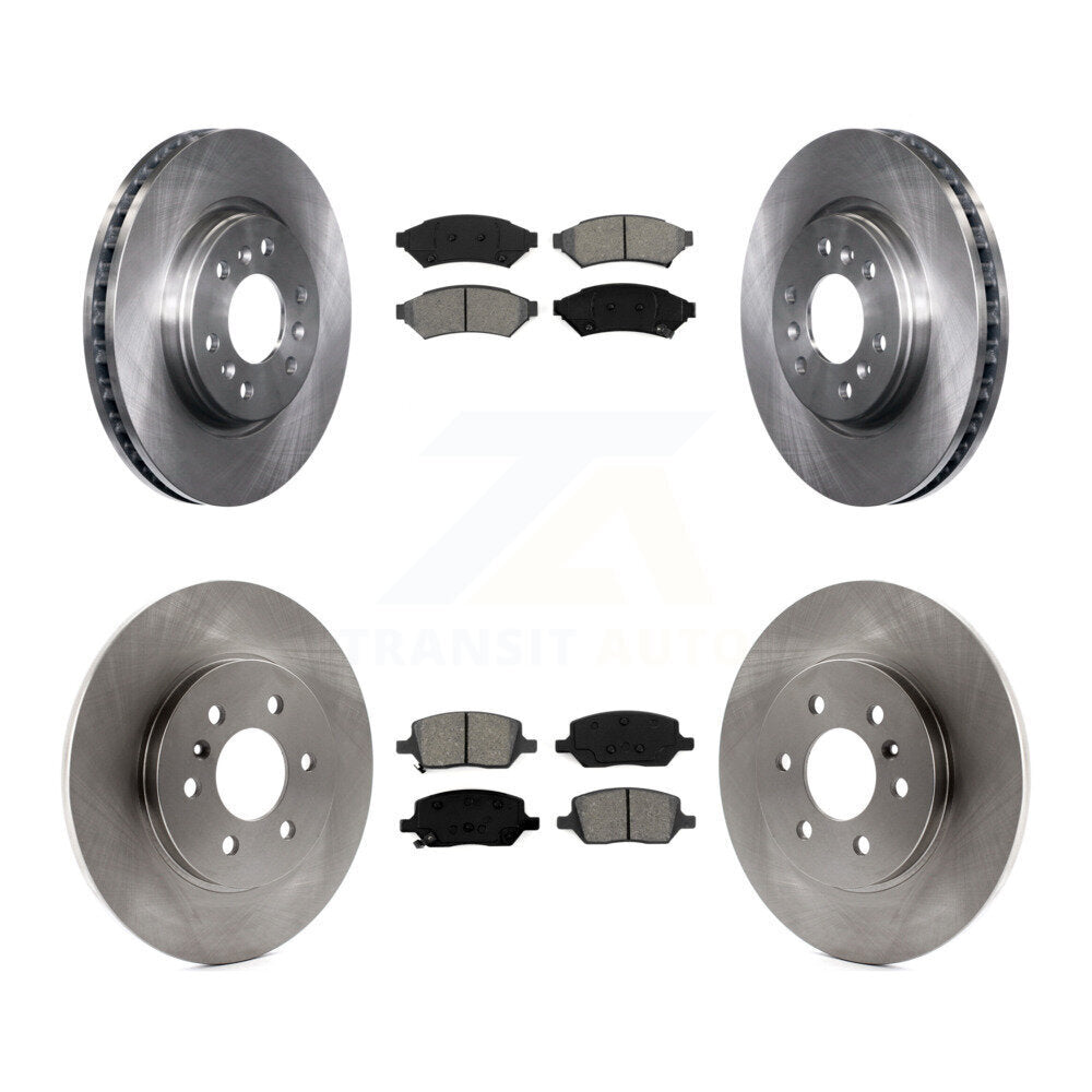 [Avant + Arrière] Kit de Disque et plaquette (semi-métallique) de frein pour Chevrolet Uplander Pontiac Montana Buick Terraza Saturn Relay K8S-100810