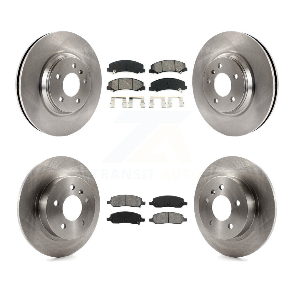[Avant + Arrière] Kit de Disque et plaquette (semi-métallique) de frein pour 2006-2011 Buick Lucerne Cadillac DTS K8S-100812