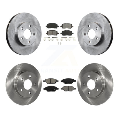 [Avant + Arrière] Kit de Disque et plaquette (semi-métallique) de frein pour 2007-2010 Pontiac G5 avec Drum Brakes K8S-100818