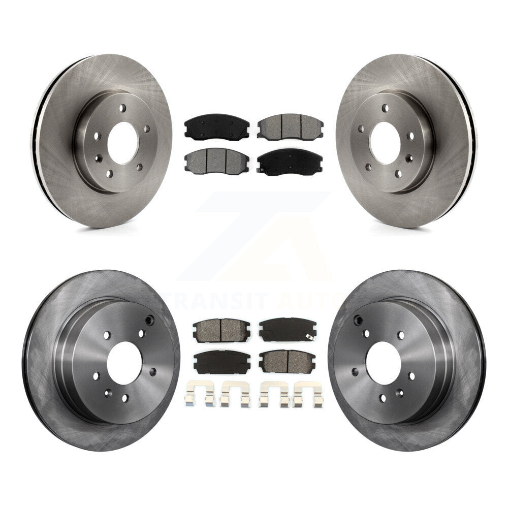[Avant + Arrière] Kit de Disque et plaquette (semi-métallique) de frein pour Chevrolet Equinox Saturn Vue Captiva Sport Pontiac Torrent Suzuki XL-7 K8S-100819