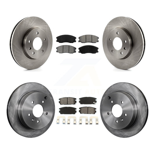 [Avant + Arrière] Kit de Disque et plaquette (semi-métallique) de frein pour Chevrolet Equinox Saturn Vue Captiva Sport Pontiac Torrent Suzuki XL-7 K8S-100819