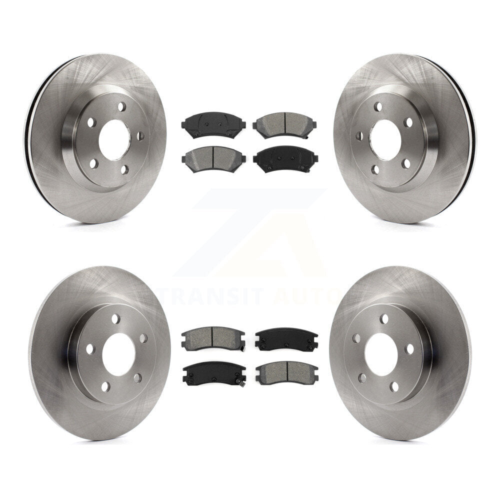 [Avant + Arrière] Kit de Disque et plaquette (semi-métallique) de frein pour 2005 Cadillac DeVille Buick Park Avenue K8S-100820