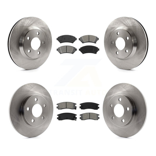 [Avant + Arrière] Kit de Disque et plaquette (semi-métallique) de frein pour 2005 Cadillac DeVille Buick Park Avenue K8S-100820
