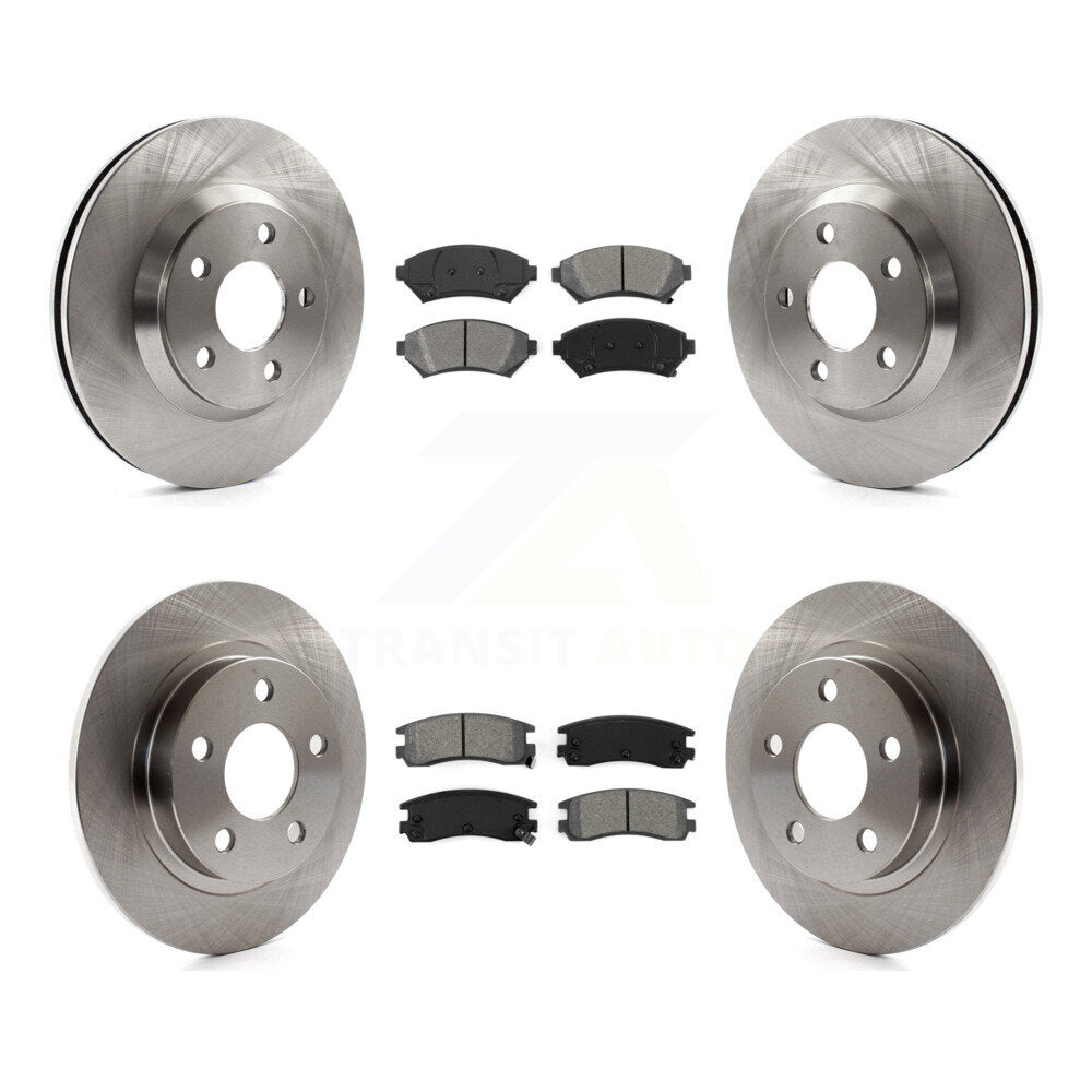 [Avant + Arrière] Kit de Disque et plaquette (semi-métallique) de frein pour 2005 Buick LeSabre Pontiac Bonneville Park Avenue K8S-100821